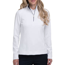 Load image into Gallery viewer, Fairway &amp; Greene Wells Womens Golf Quarter-Zip - Eclipse/White/XL
 - 8
