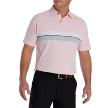Load image into Gallery viewer, FootJoy Double Chest Pique Mens Golf Polo - Light Pink/XL
 - 1