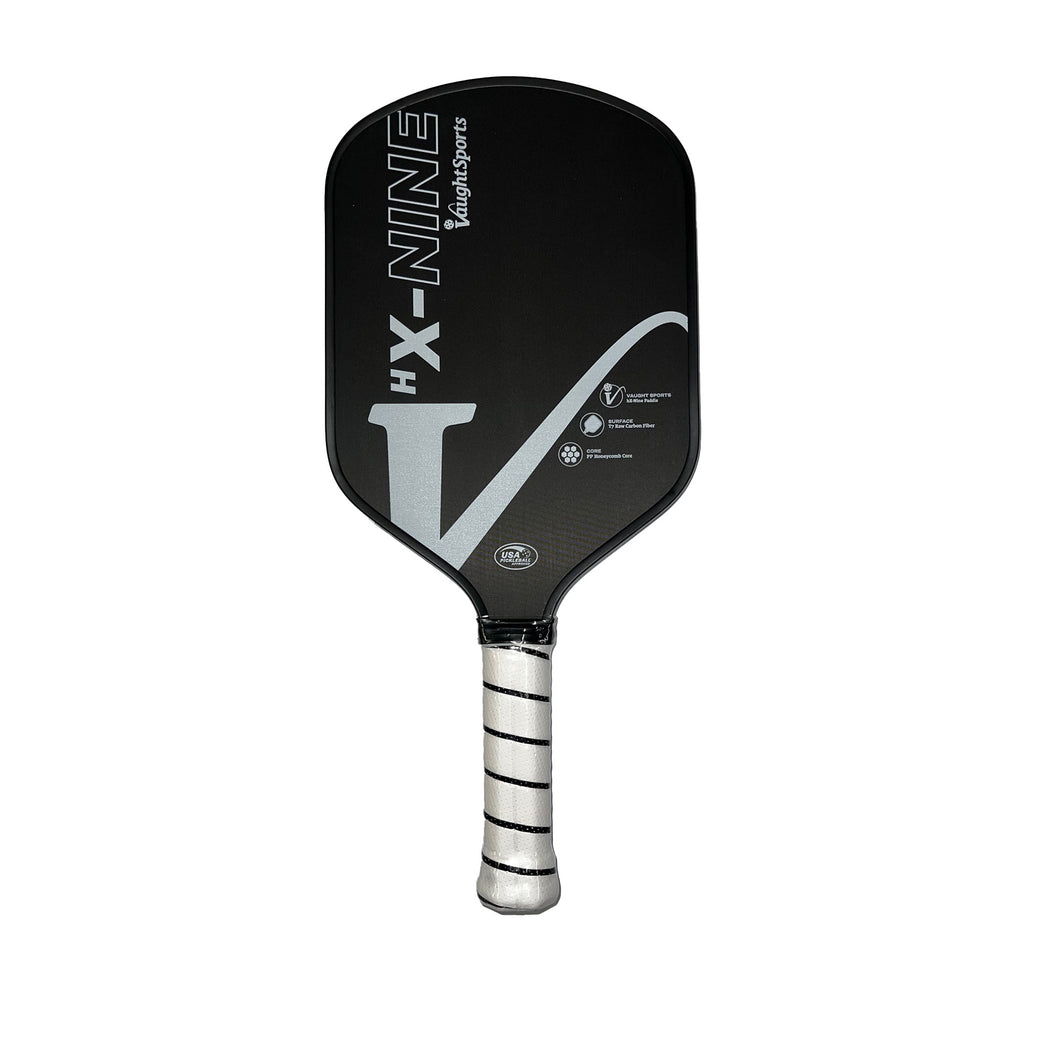 Vaught Sports HX-Nine Pickleball Paddle - Black/4 1/8/7.5 - 8.0 OZ