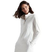 Load image into Gallery viewer, Rhone Course to Court Womens Tennis Quarter-Zip - Snow White/L
 - 1