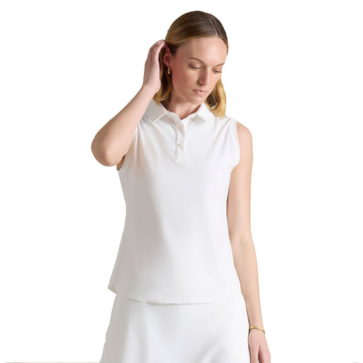 Rhone Course to Court Sleeveless Wmns Golf Polo 1 - Snow White/XL