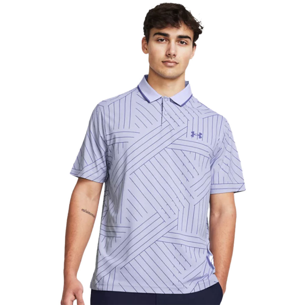 Under Armour Iso-Chill Edge Mens Golf Polo - Celeste/XL