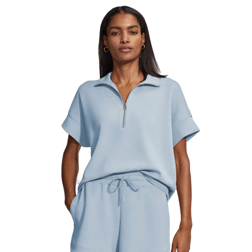 Varley Ritchie Short Sleeve Womens Sweater - Cashmere Blue/L