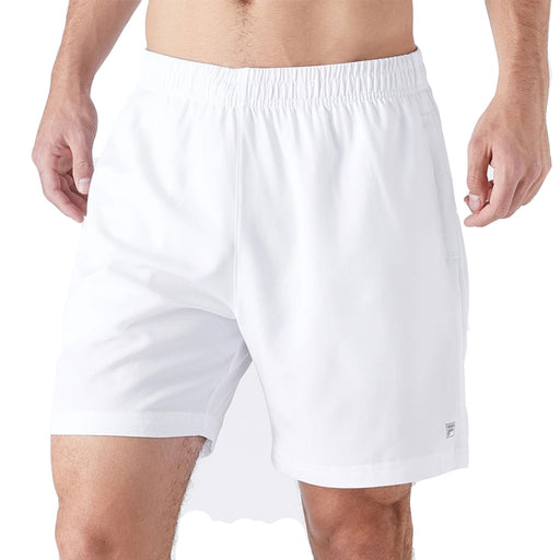 Fila Piped Stretch Woven Mens Tennis Short - White/XXL