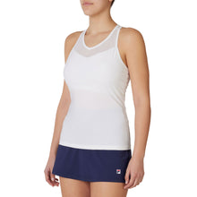 Load image into Gallery viewer, Fila Racerback Mesh Womens Tennis Tank - White/XL
 - 5