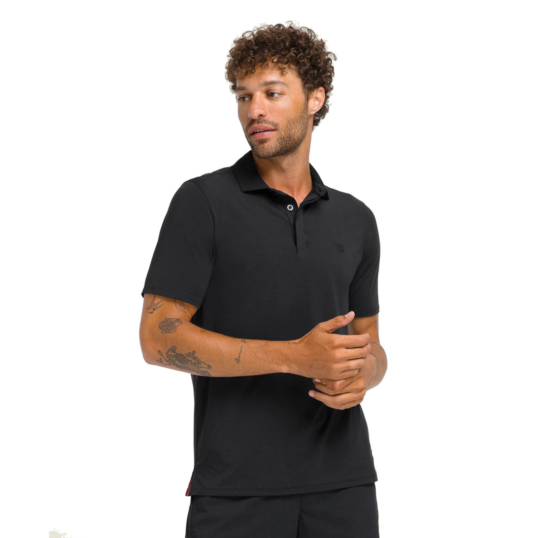 Wilson League Mens Tennis Polo - Black/XL