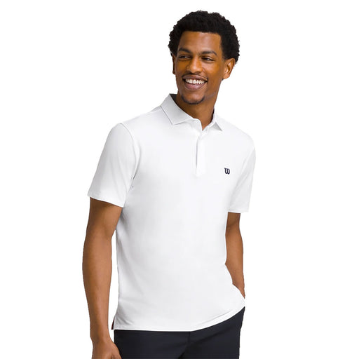 Wilson League Mens Tennis Polo - Bright White/XXL