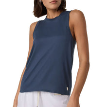 Load image into Gallery viewer, Vuori Energy Long Womens Tennis Tank - Blue Coast/L
 - 7