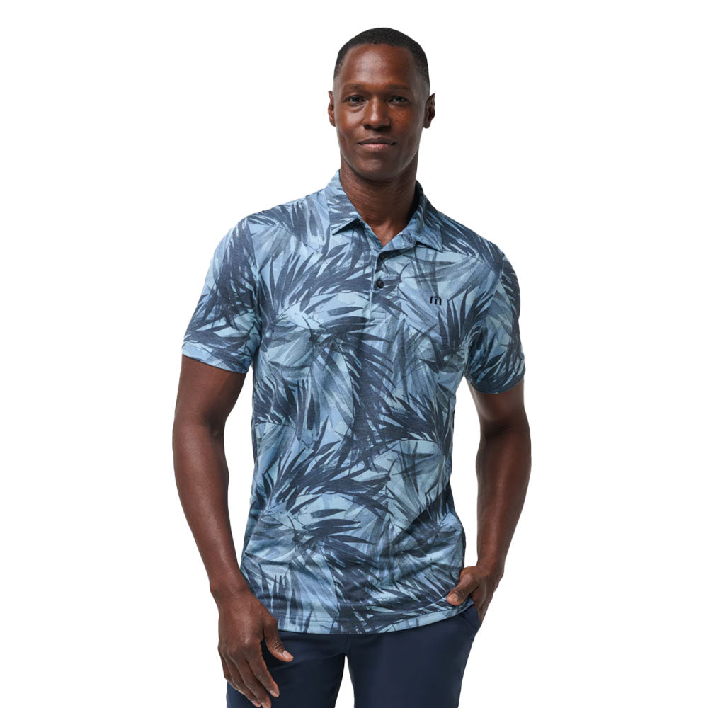 TravisMathew Forest Reserve Mens Golf Polo - Dream Blue/XXL