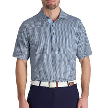 Load image into Gallery viewer, Fairway &amp; Greene Barkley Print Mens Golf Polo - Marine/XL
 - 1