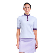 Load image into Gallery viewer, NVO Ciara Mock Neck Womens Golf Polo - White/L
 - 1