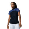 Daily Sports Andria 1/2 Zip Cap Sleeve Womens Golf Polo