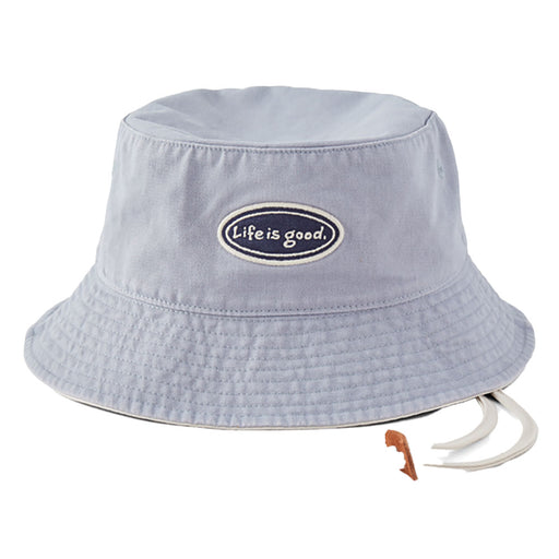 Life Is Good Vintage Oval Bucket Hat - Stone Blue/One Size