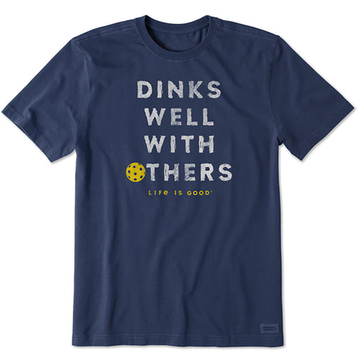 Life Is Good Dinks Well With Others Mens T-Shirt - Darkest Blue/XL