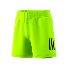 Load image into Gallery viewer, Adidas Club 3-Stripe Boys Tennis Shorts - Lucid Lemon/XL
 - 1