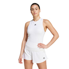Load image into Gallery viewer, Adidas Y-Tank Pro AEROREADY Womens Tennis Tank - White/L
 - 3