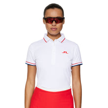 Load image into Gallery viewer, J. Lindeberg Desiree Womens Golf Polo - White/L
 - 3