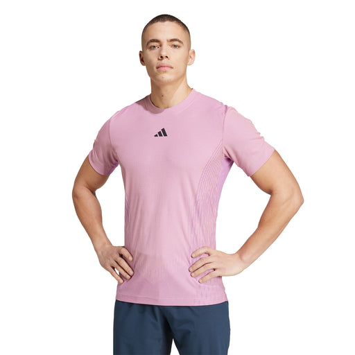 Adidas Pro Airchill FreeLift Mens Tennis Shirt - Semi Pink Spark/XL
