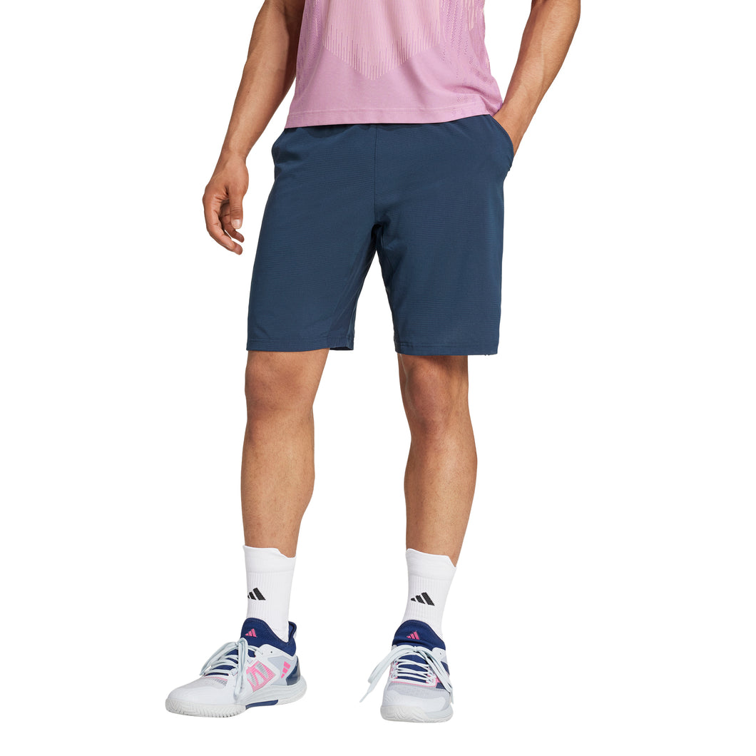 Adidas Ergo 7 Inch Ink Mens Tennis Shorts - Aurora Ink/XL