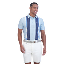 Load image into Gallery viewer, Ben Sherman Vertical Stripes Mens Golf Polo - Light Blue/XXL
 - 1