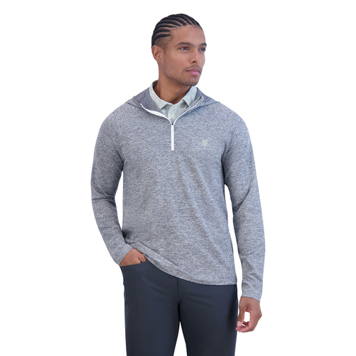 Ben Sherman Seamless 1/4 Zip Mens Golf Hoodie - Storm Gray/XL