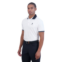 Load image into Gallery viewer, Ben Sherman Checker Rib Pique Mens Golf Polo - White/Black/XXL
 - 2