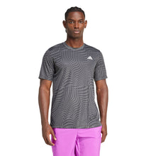 Load image into Gallery viewer, Adidas Club Graphic Mens Tennis T-Shirt - Carbon/Black/XXL
 - 3