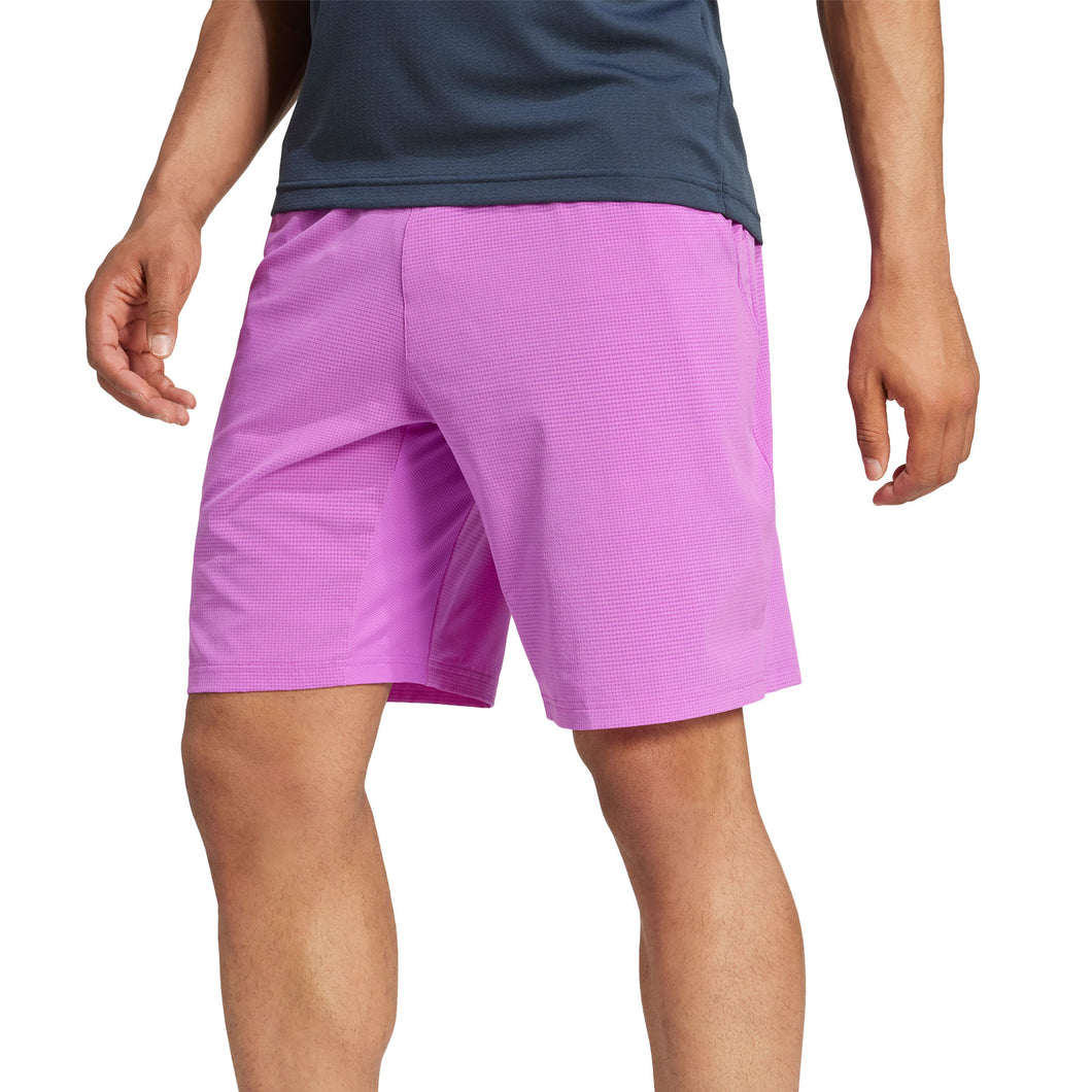 Adidas Ergo 9 Inch Purple Mens Tennis Shorts - Purple Burst/XL