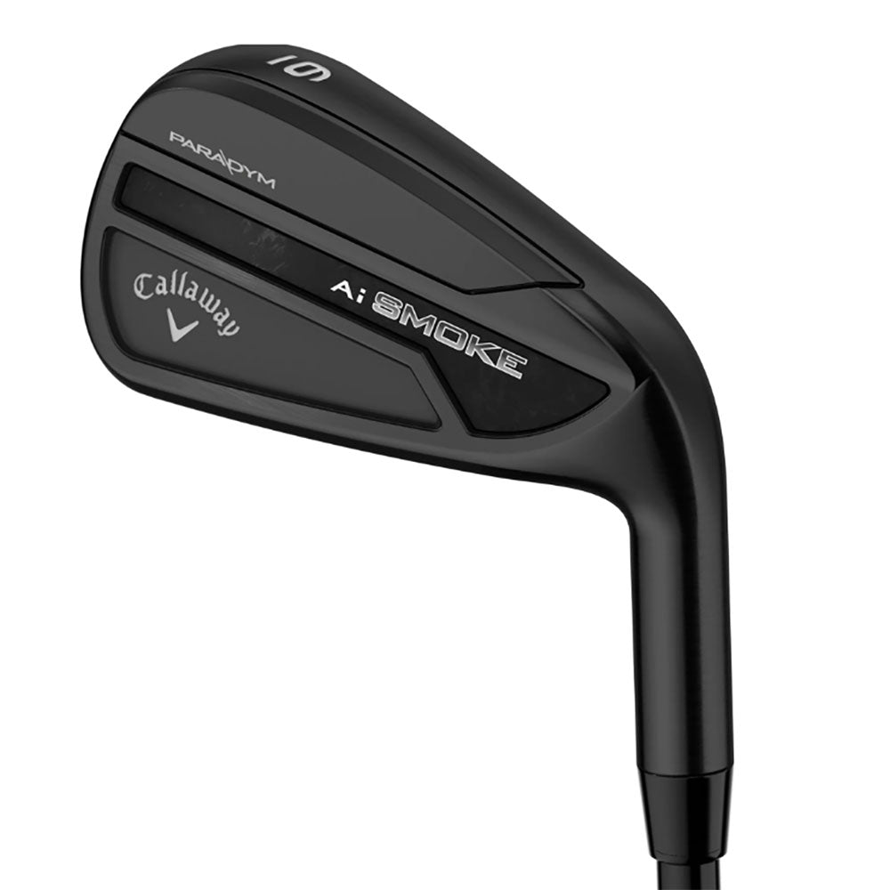 Callaway Paradym Ai Smoke Black RH Mens Irons - 5-PW AW/Elevate 95 Mph/Stiff