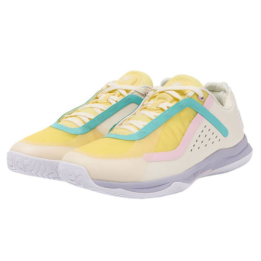 Fila Volley Burst 2 Womens Pickleball Shoes - Gardenia/Banana/B Medium/12.0