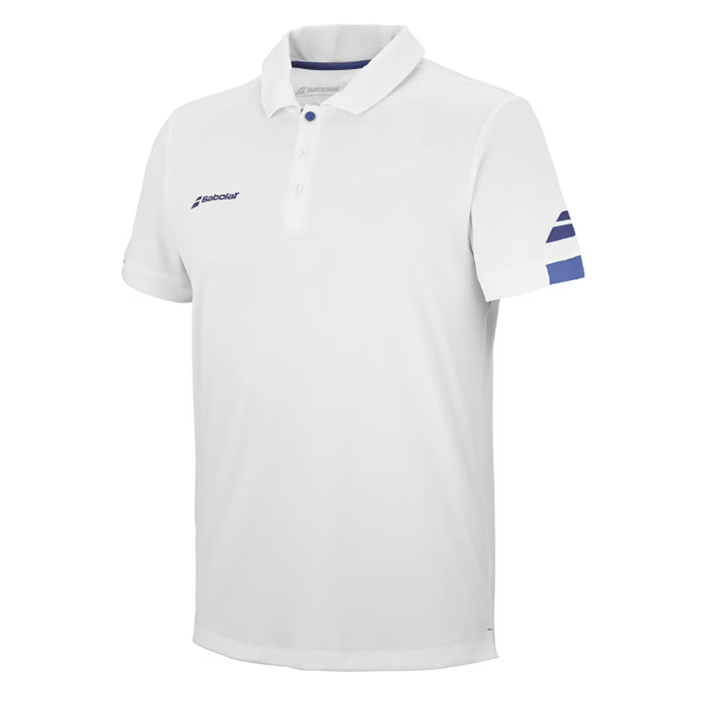 Babolat Play Mens Tennis Polo - White/XXL