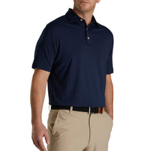 Load image into Gallery viewer, FootJoy Solid Lisle TF Navy Mens Golf Polo - Navy/XL
 - 1