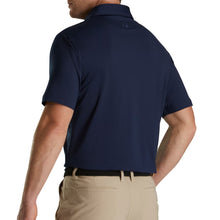 Load image into Gallery viewer, FootJoy Solid Lisle TF Navy Mens Golf Polo
 - 2