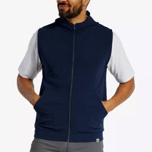 Load image into Gallery viewer, FootJoy Full Zip Hoodie Mens Golf Vest - Navy/XL
 - 1