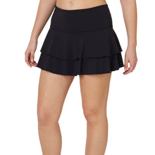 Load image into Gallery viewer, FILA Tiered Ruffle 13.5 Inch Womens Tennis Skirt - Black/XL
 - 1