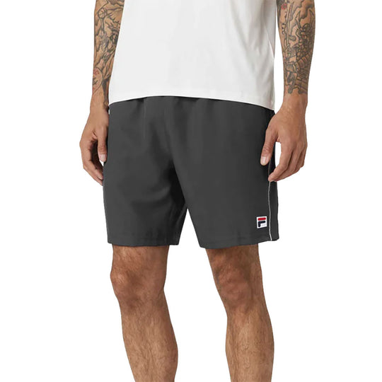 FILA Stretch Woven 7 Inch White Mens Tennis Shorts