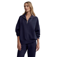 Load image into Gallery viewer, Varley Hawley Half-Zip Womens Sweater - Blue Nights/L
 - 1