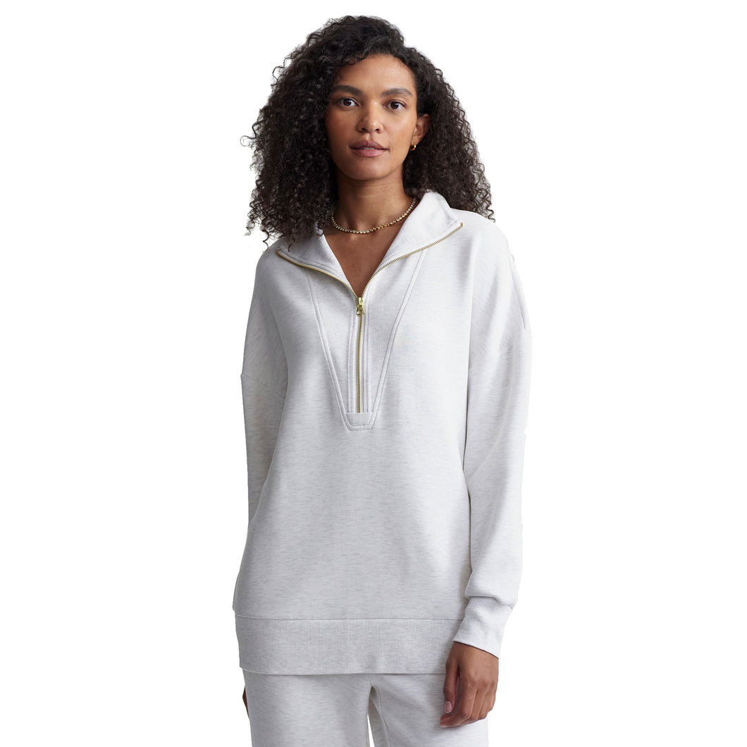 Varley Masie Longline Womens Sweater - Ivory Marl/L