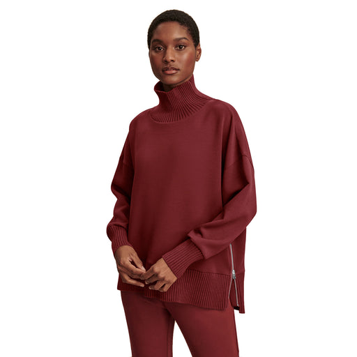 Varley Barker High Neck Womens Sweater - New Maroon/M