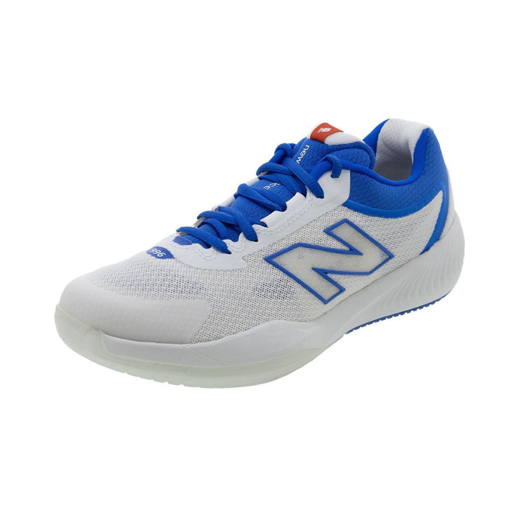 New Balance 996V6 Women's Pickle Ball Shoes - White/Navy/D Wide/8.5