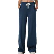 Load image into Gallery viewer, Vuori Halo Essential Womens Wide Leg Pant - Blue Coast Hthr/L
 - 6