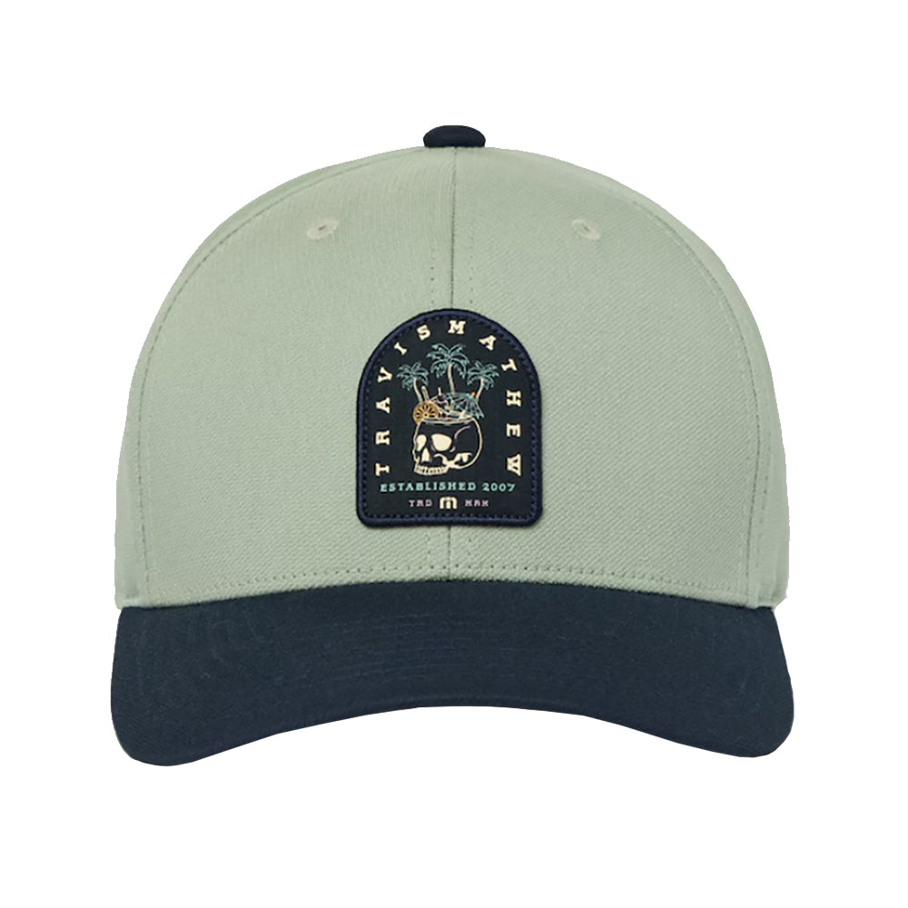 TravisMathew Beach and Brews Mens Golf Hat - Jadeite/One Size