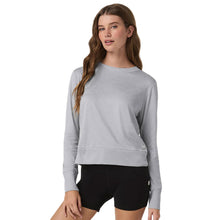 Load image into Gallery viewer, Vuori Daydream Crew Womens Shirt - Light Hthr Grey/L
 - 4