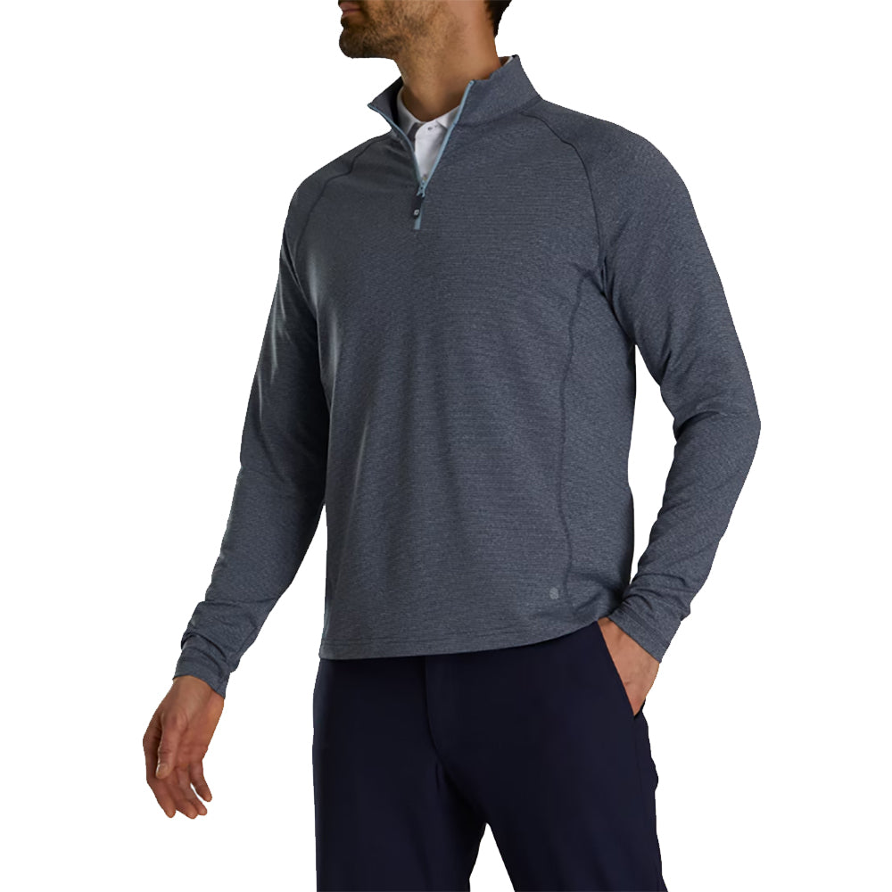 FootJoy Heather Brushed Mens Golf Midlayer - Navy/XXL