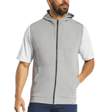 Load image into Gallery viewer, FootJoy Full Zip Hooded Mens Golf Vest - Hthr Platinum/XL
 - 1