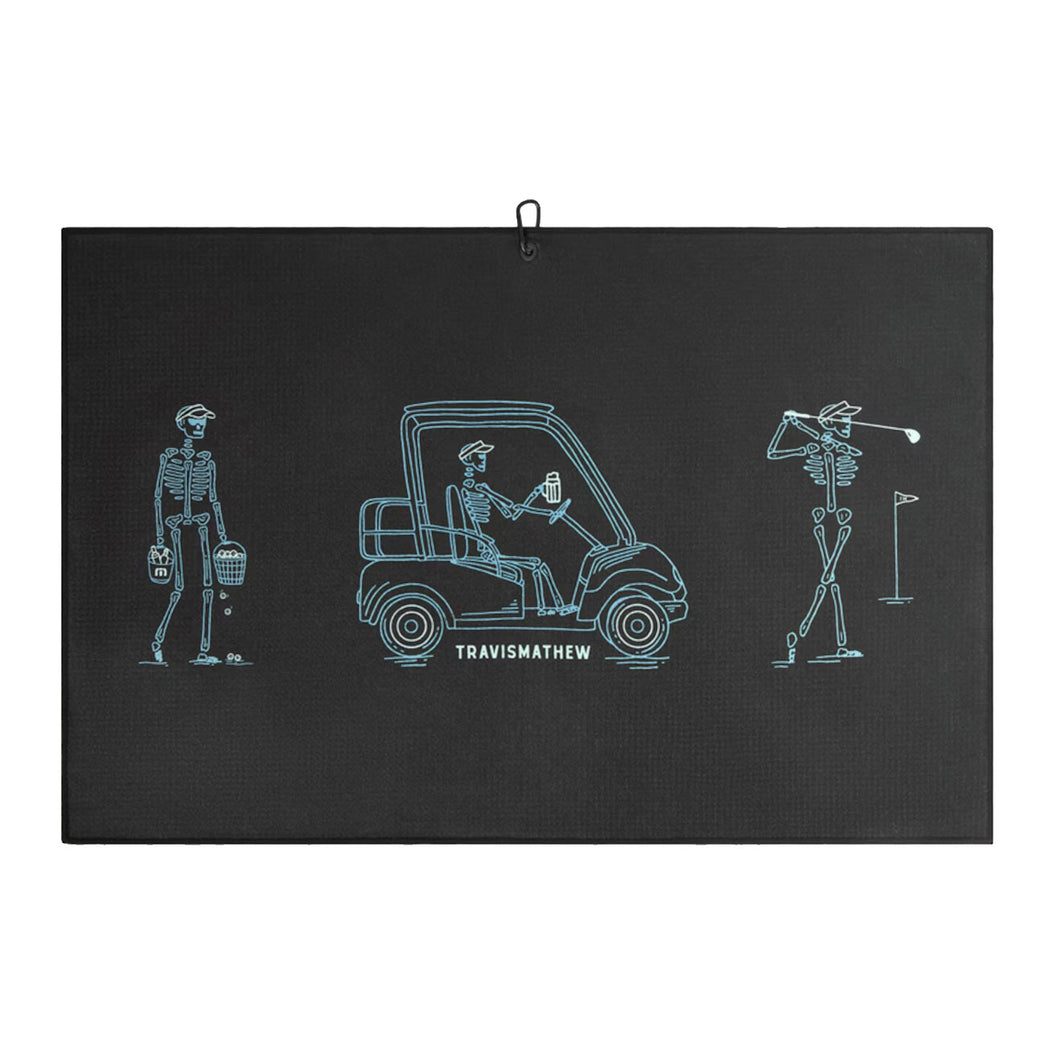 TravisMathew Lost City Golf Towel - Black