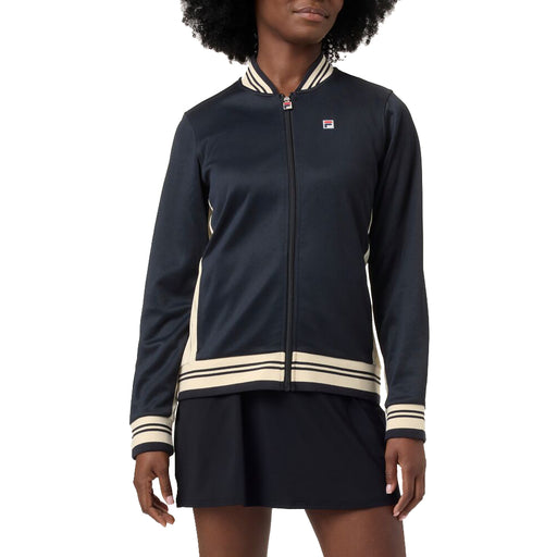 FILA Perf Inconic Settana Womens Tennis Jacket - Black/Angora/L