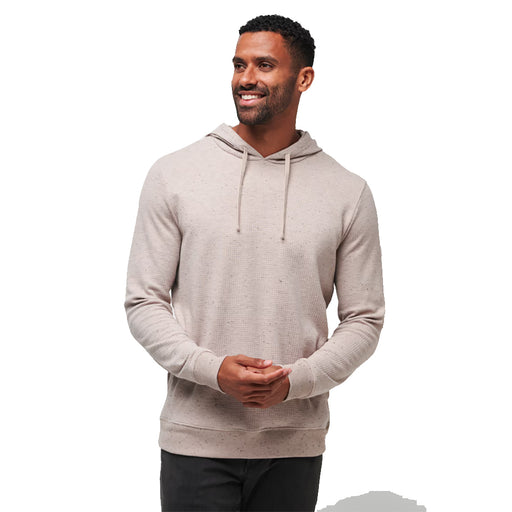 TravisMathew Cloud Waffle Mens Golf Hoodie - Oxford Tan/XXL