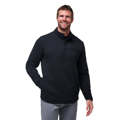 TravisMathew Transatlantic QZ Mens Golf Pullover - Black/XL