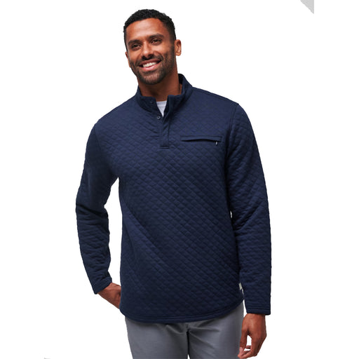 TravisMathew Transatlantic QZ Mens Golf Pullover - Total Eclipse/XL